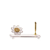 Pen Holder - Clear - Rose - Asfour Crystal